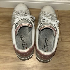 ホワイト #スニーカー　25センチの画像