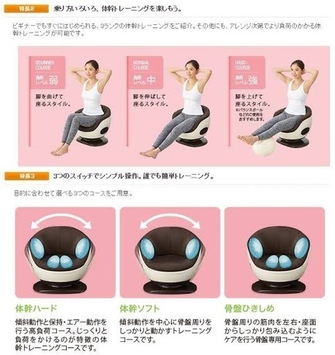 フジ医療品座るだけの体幹トレーニング 体幹トレーナー FF-100