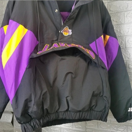 新品】 LAKERS ナイロンジャケット 厚手 ストリート ヒップホップ 古着