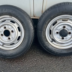 12インチ 鉄チン ホイール 4本pcd110 旧車等の画像