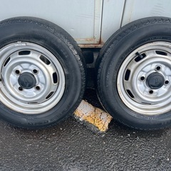 12インチ 鉄チン ホイール 4本pcd110 旧車等の画像