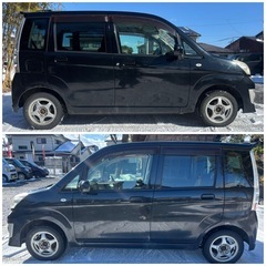 🉐H22スバルステラカスタムR 4WD 一時抹消中　CVT ナビ TVの画像