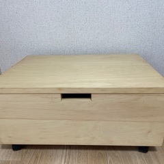 【終了】■木製収納ボックス(キャスター付き)