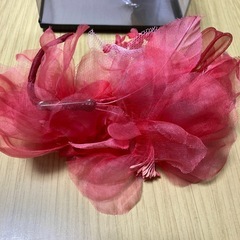 コサージュ　ケース付き　ピンク　の画像