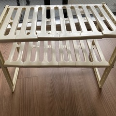 キッチンシンク下収納　伸縮タイプ の画像