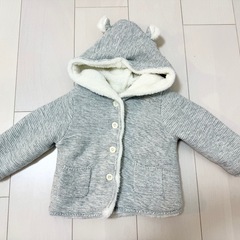 【未使用】ベビーGAP 80-90サイズ　くま耳 ボアパーカー ...
