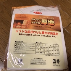 グンゼ　メンズ　アンダーシャツ　厚地　長袖　Lサイズ　2枚組　新品の画像