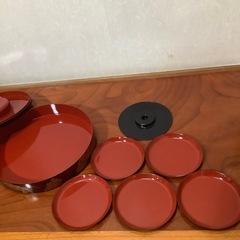 重箱　皿　お皿付き　レトロの画像