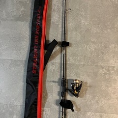 【ほぼ未使用】アジングロッド+リール ロッドケース付き