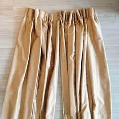 【美品】ニトリ カーテン セット ゴールド アクセ アジャスターフックの画像