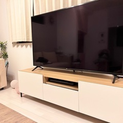 IKEA テレビ台　幅180×奥行40×高さ38(＋脚部分10cm)