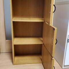 カラーボックス 扉付き 3段の画像