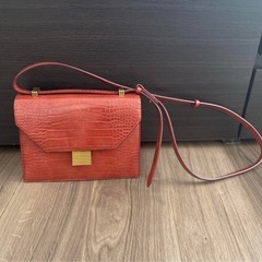 Charles & Keith ショルダーバッグ オレンジ