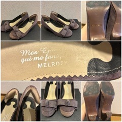 【4足セット】22.5〜23㎝　パンプス　ペタンコ　結婚式　スウェード　まとめ売りの画像