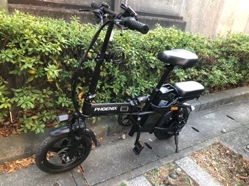 電池20A-PHOENIX 電動アシスト自転車 ブラック チャイルドシート付き
