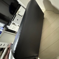 2人用ソファ　ブラック　傷ありの画像