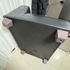 2人用ソファ　ブラック　傷ありの画像