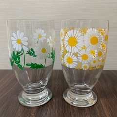 （アデリア）レトロ柄グラス2個セット