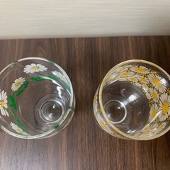 （アデリア）レトロ柄グラス2個セットの画像