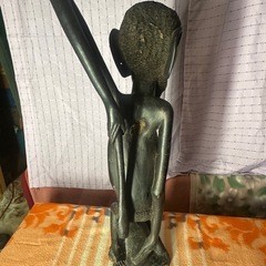 プライスダウン！！木彫り像！アンティーク！の画像