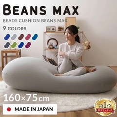 ビーズクッション　特大　160×75の画像