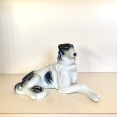 ボルゾイ　犬の陶器