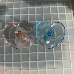 ハート型のペアワイングラス　
