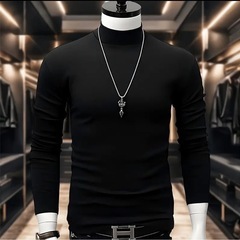 メンズ裏起毛インナーシャツ 2枚セットの画像