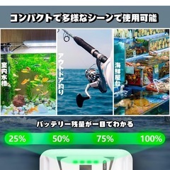 エアーポンプ　水槽　釣りの画像