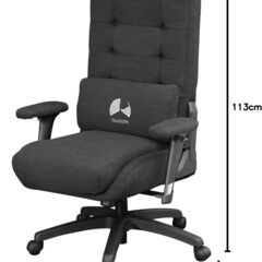 Bauhutte ( バウヒュッテ ) ゲーミングソファチェア G-350-BK ファブリック ポケットコイル クッションの画像