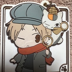 夏目友人帳　ゴム製キーチェーン　ニャンコ先生の画像