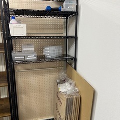 【未使用品】4段ラック メタルラック　銀ラック