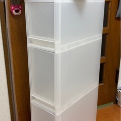 無印　無印良品３点　 ポリプロピレン収納ストッカーキャスター付き...