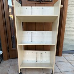 説明必読＊本棚 ブックスタンド ファイルラック キャスター付きの画像