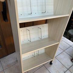 説明必読＊本棚 ブックスタンド ファイルラック キャスター付きの画像