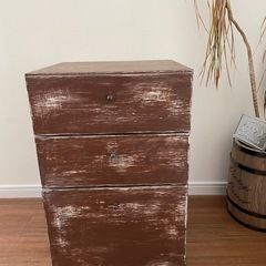 ⭐️②連休限定⭐️3段BOX ウッドボックス~ヴィンテージ調の画像