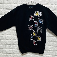 ☆希少☆マンハッタナーズ スウェット トレーナー　ブラック 猫柄