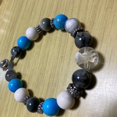 メンズブレスレット　台座付き　バラ売り可能　ストーンマーケットの画像