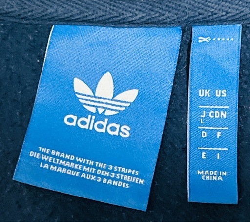 ☆希少☆adidas(アディダス) 刺繍 デカロゴ パーカー ジップパーカー