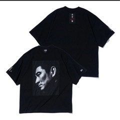 半袖 オーバーサイズド コットン Tシャツ 高倉健 × 永樂屋 ブラックの画像
