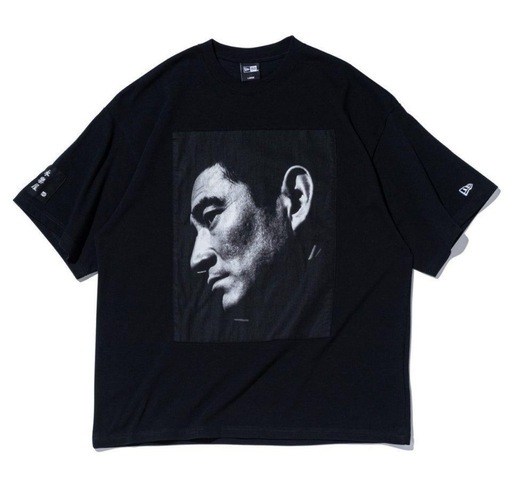 半袖 オーバーサイズド コットン Tシャツ 高倉健 × 永樂屋 ブラック
