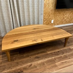 飛騨産業　森のことば　半円型テーブルの画像