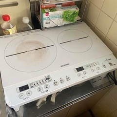 足つきのIHコンロ　アイリスオーヤマの画像