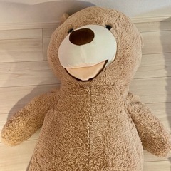 コストコ 特大クマ ぬいぐるみ Lサイズ　テディベア　くまちゃん　ベージュの画像