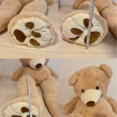 コストコ 特大クマ ぬいぐるみ Lサイズ　テディベア　くまちゃん　ベージュの画像