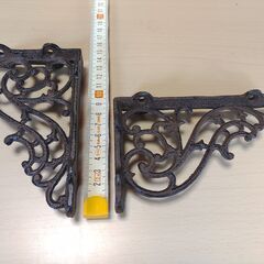 L型棚受け アンティークデザイン 140 x 90mm 2個の画像