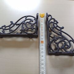 L型棚受け アンティークデザイン 140 x 90mm 2個の画像