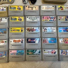 ★スーパーファミコン本体＋ソフト25本付きの画像