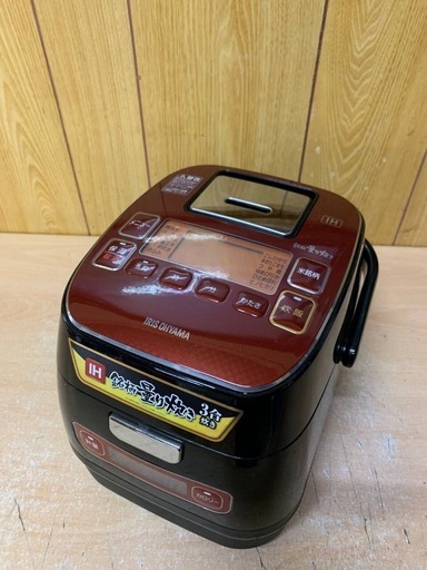♦️アイリスオーヤマIHジャー炊飯器【2018年製】KRC-1D30-R