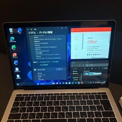 美品 MacBook Pro windows11 office 新品バッテリーの画像